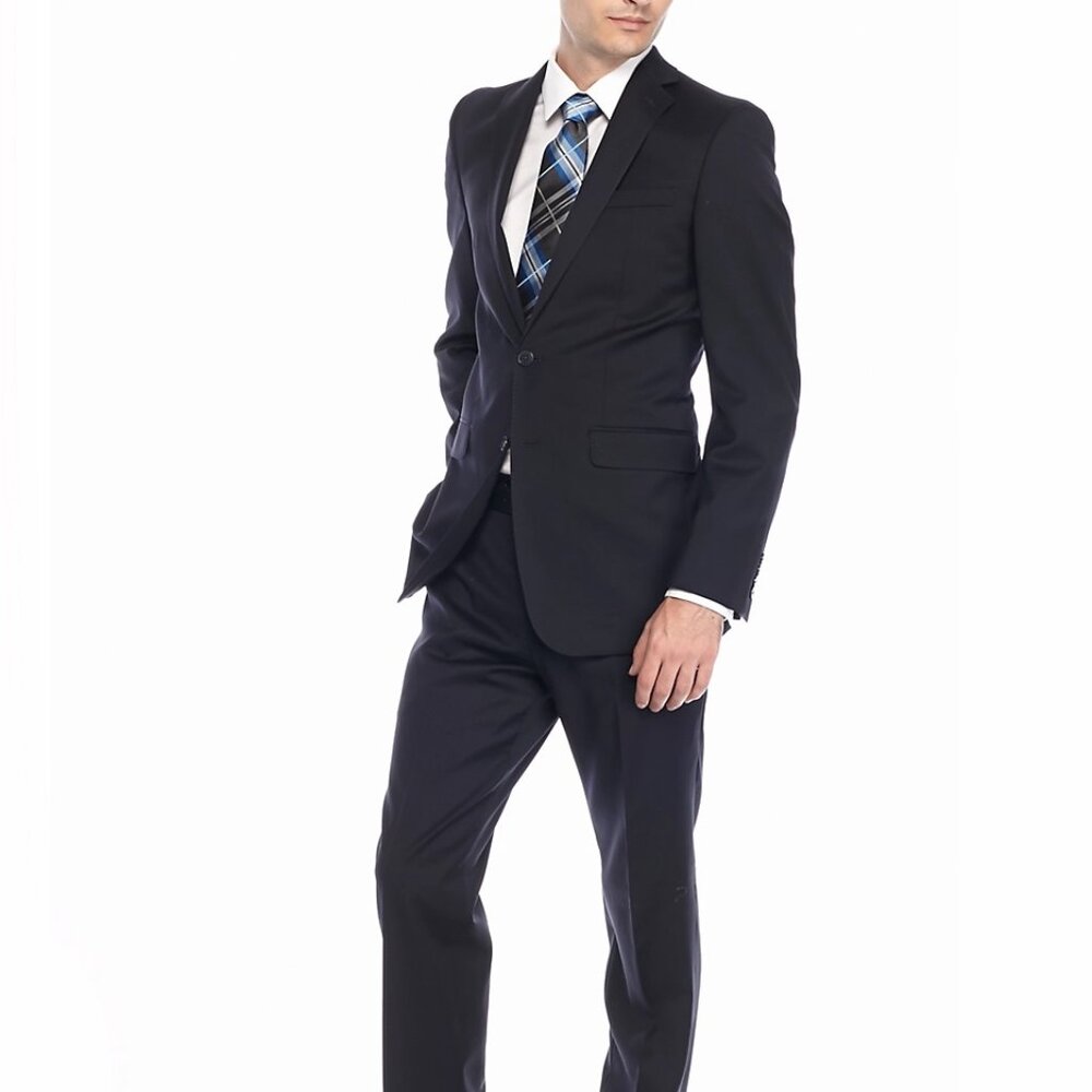 Calvin Klein Slim-Fit Stretch 2-PC SUIT - Navy